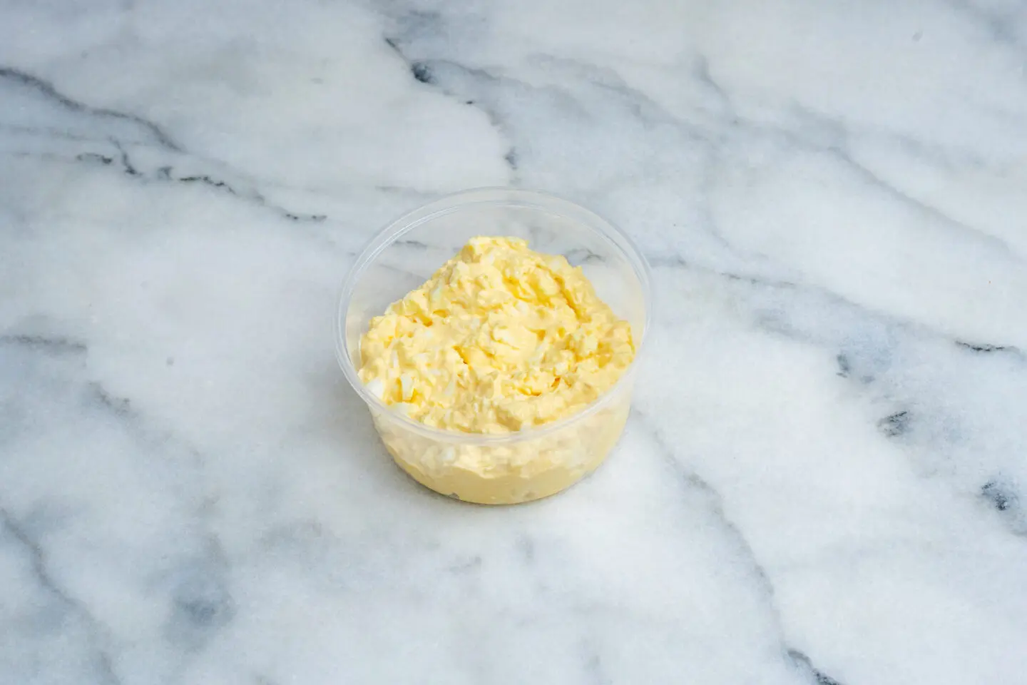 Salade van gekookte eieren